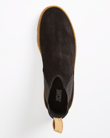 Black Premium Suede Chelsea Boot Standard Fit