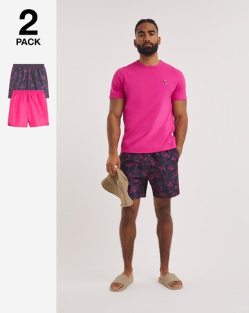 Pack of 2 Flamingo Swim Short