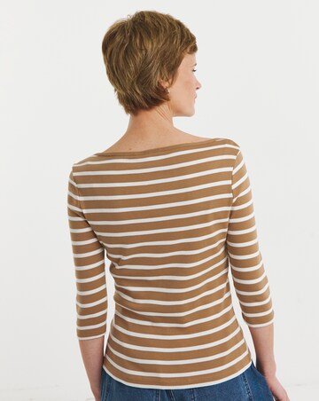 Tommy Hilfiger Three Quarter Sleeve Boat Neck