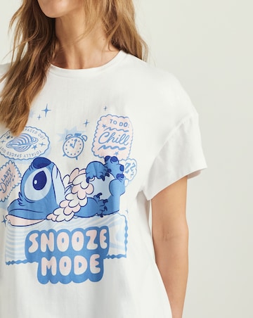 Stitch Snooze Mode Graphic Pyjama Set