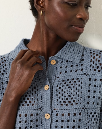 FatFace Astrid Crochet Shirt