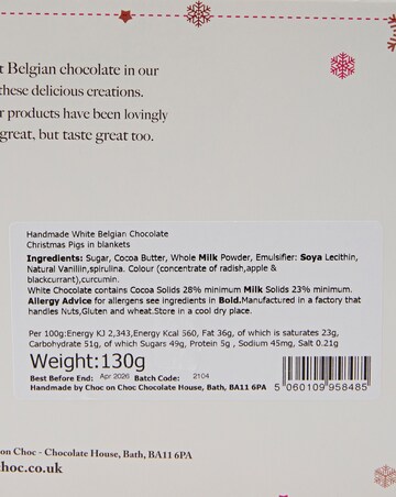 Choc on Choc Belgian Chocolate Christmas Pigs in Blankets