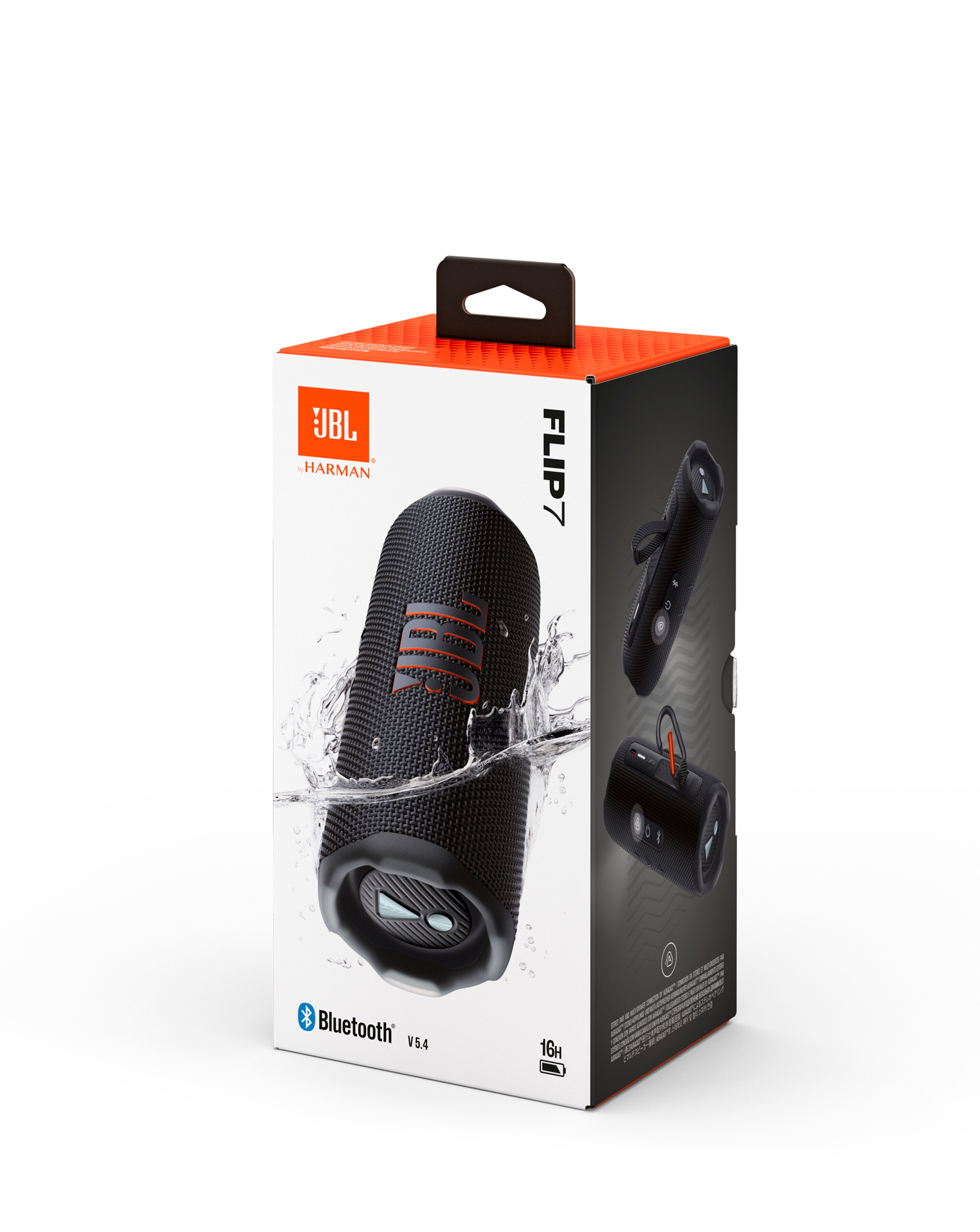 JBL Flip 7 Portable Wireless Speaker - Black | JD Williams