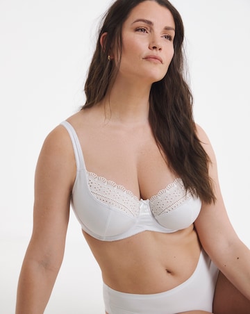 Pretty Secrets Jane 2 Pack Broderie Wired Full Cup Bras C-L -Blush/White