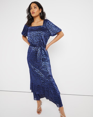 Joanna Hope Animal Print Plisse Dress