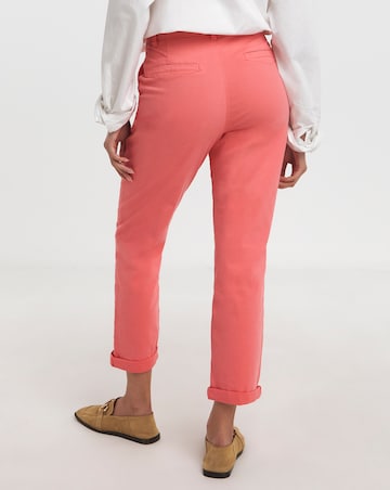Coral Stretch Chino Trousers