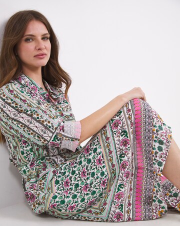 Julipa Border Print Shirt Dress