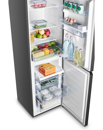 Fridgemaster MC55240EB 174cm 50/50 Fridge Freezer Black