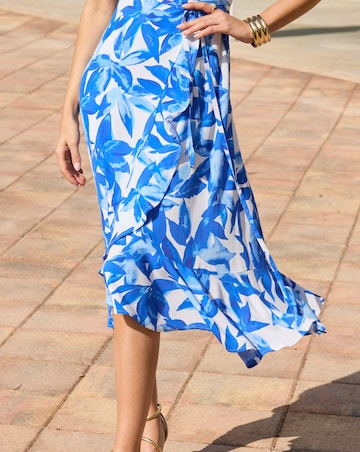 Sosander Floral Wrap Midi Dress