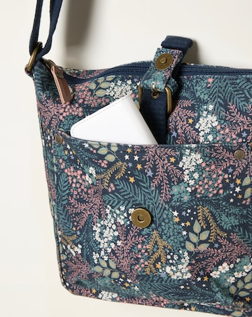 Fatface Floral Canvas Crossbody