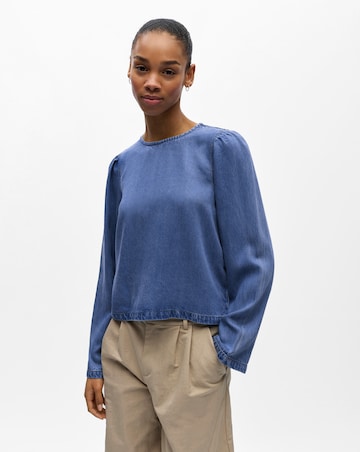 OBJECT Denim Long Sleeve Top