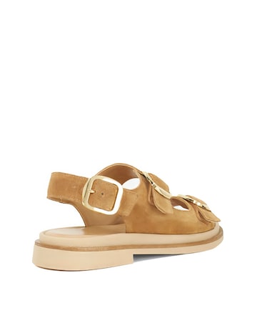 Dune Luckles Suede Buckle Sandals