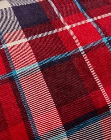 Christmas Check Fleece Duvet Cover Set