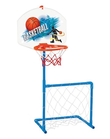 Basketball and Football Goal Set
