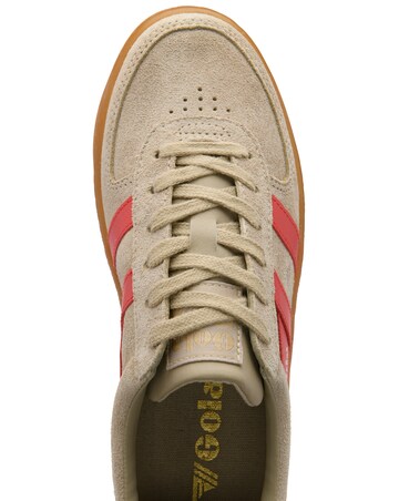 Gola Grandslam Suede Trainers - Bone/Coral/Gum