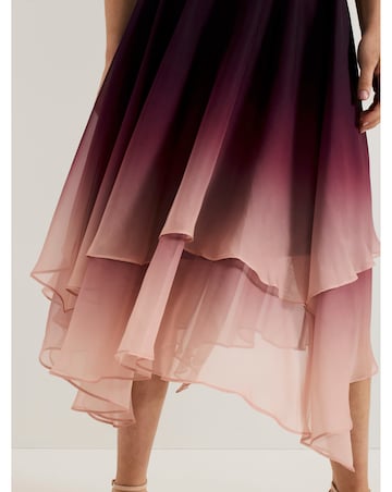 Phase Eight Maybel Ombre Corsage Chiffon Dress