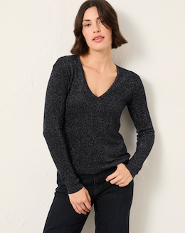 FatFace Ada Sparkle V Jumper