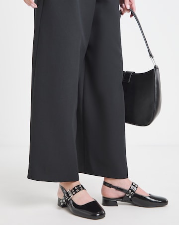 Arden Slingback Eyelet Mary Jane - Wide Fit (E)