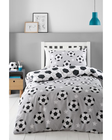 Catherine Lansfield Brushed Football Stars Duvet Cover Set