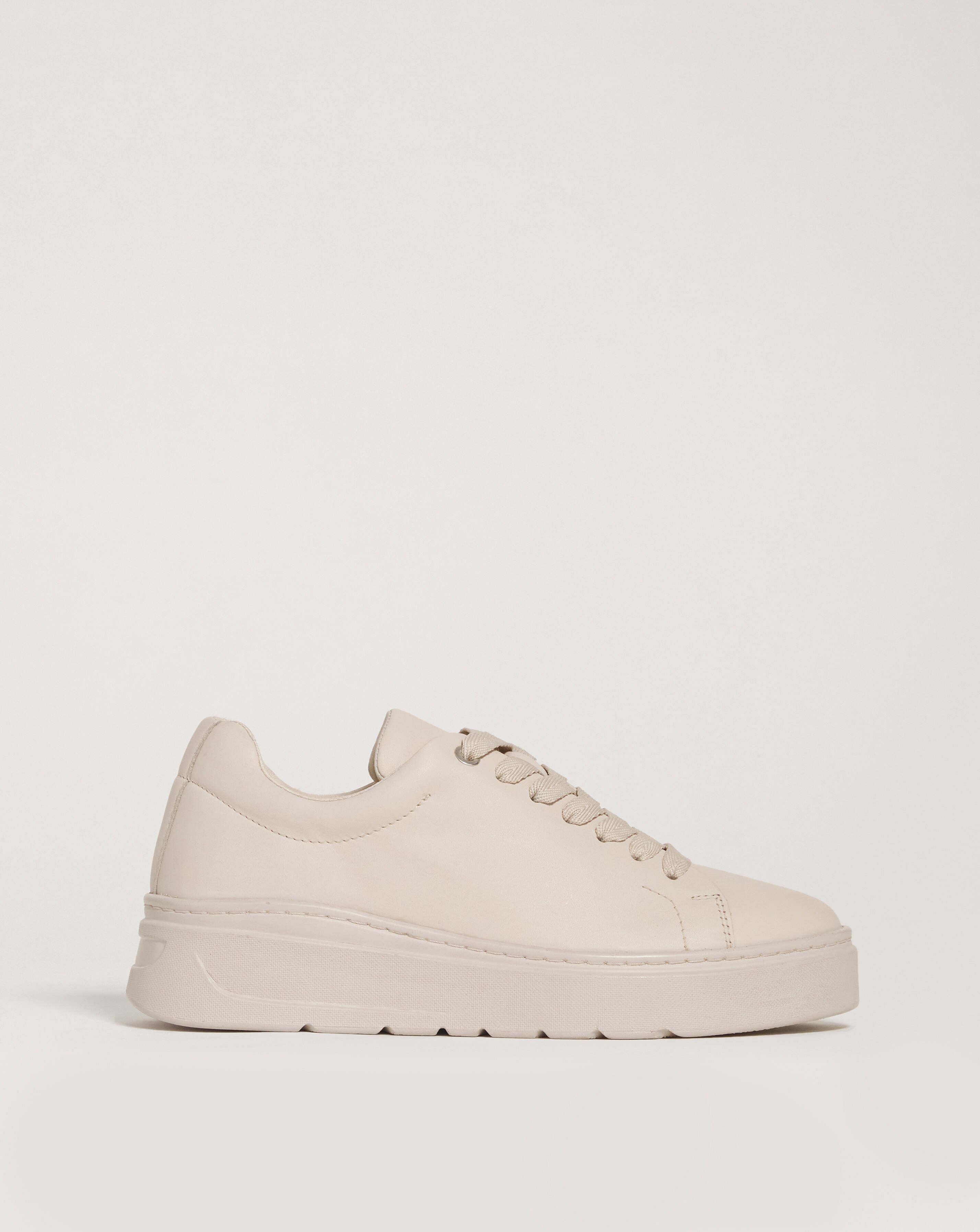 Leather Lace To Toe Flexi Sole Trainer - Extra Wide Fit (EEE)