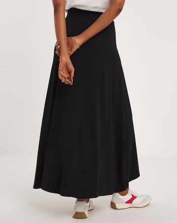 Black Jersey Maxi Skirt