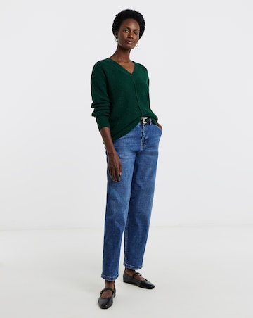 Cosy Yarn Emerald V Neck Jumper