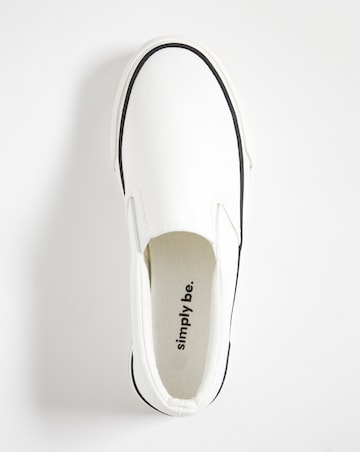 Nielson Slip On Chunky Sole Trainers Wide E Fit