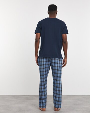 Crew Neck and Stripe Bottom Set