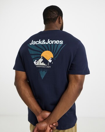 Jack & Jones Mine Crew Neck T-Shirt - Navy