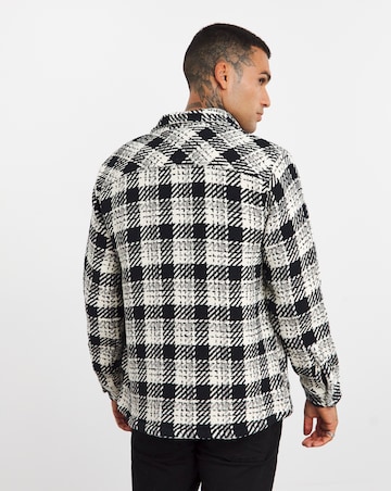 Heavy Textured Check Overshirt