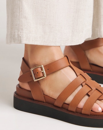 Adelaide Leather Fisherman Chunky Sandals - Extra Wide Fit (EEE)