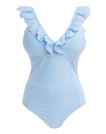 Anise Plunge Neck Swimsuit