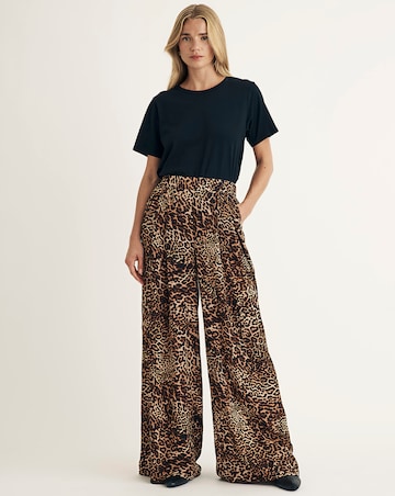 Nobody's Child Leopard Zeena Full Length Trouser