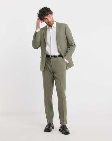 Regular Fit Linen Blend Suit Jacket