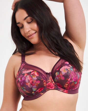 Goddess Kayla Full Cup Wired Bra Plum Rose