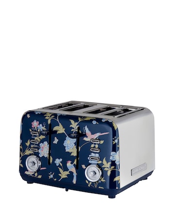 Laura Ashley Elevden Navy 1.7L Dome Kettle and 4 Slice Toaster Bundle