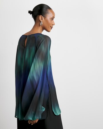 Joanna Hope Ombre Volume Sleeve Blouse