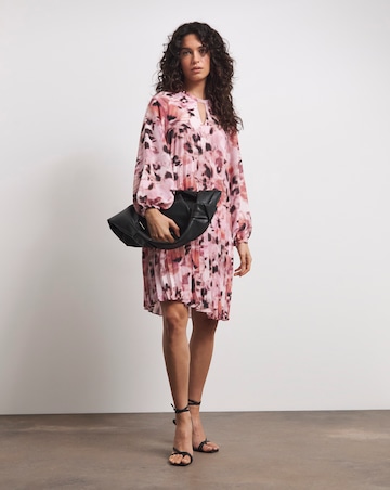 Joanna Hope Pleated Shift Dress