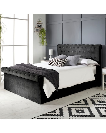 Aspire Chesterfield Side Lift Ottoman Bed