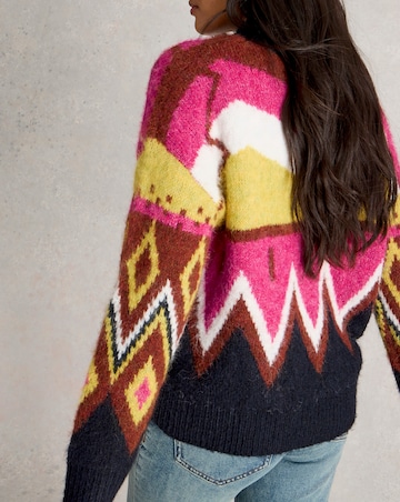 White Stuff Alice Abstract Jumper