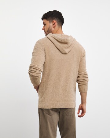 Soft Boucle Knitted Hoodie