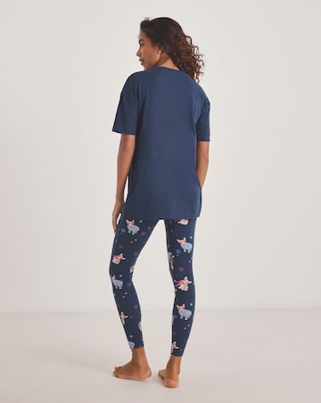 Simply Be Value Legging Pyjama Set Dog Print