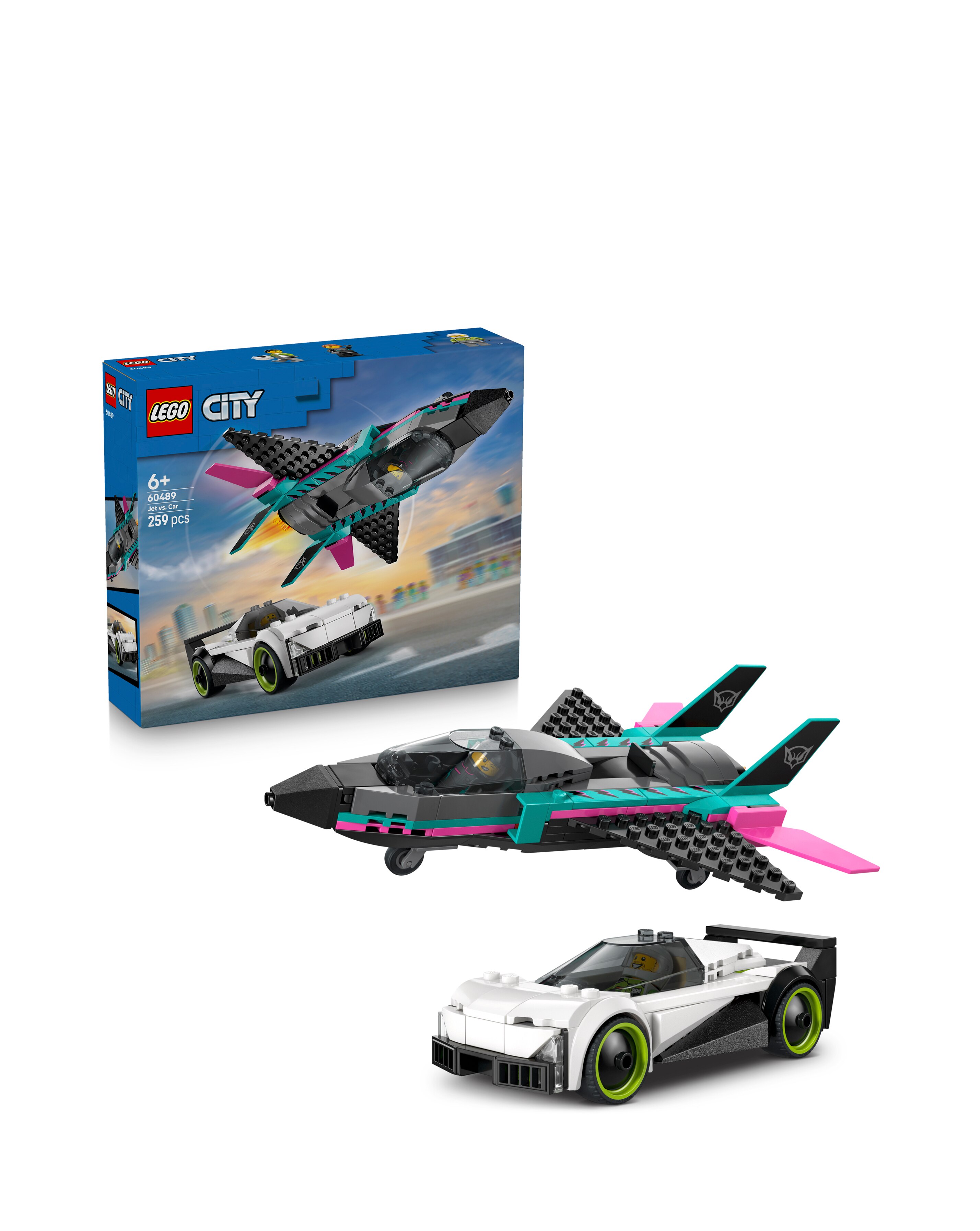 LEGO City Jet vs. Car 60489