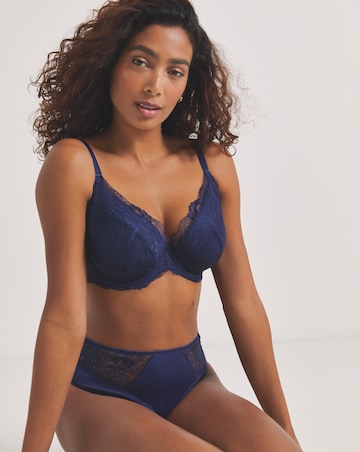 Pretty Secrets (2 Pack) New Ella Padded Plunge Wired Bras (B-G) Navy/White