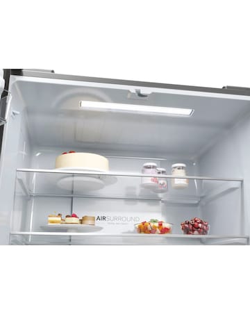 Haier Cube 83 HCR3818ENMG Total No Frost American Fridge Freezer - Silver