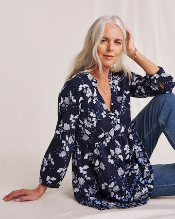 Julipa Tiered Pure Cotton Swing Tunic