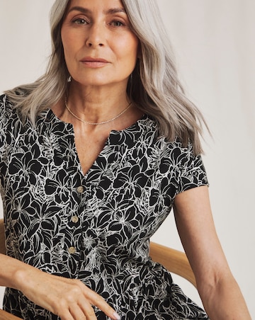 Julipa Pure Cotton Jersey Shift Midi Dress