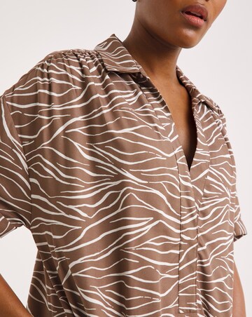 Viscose Twill Relaxed Shirt Dress