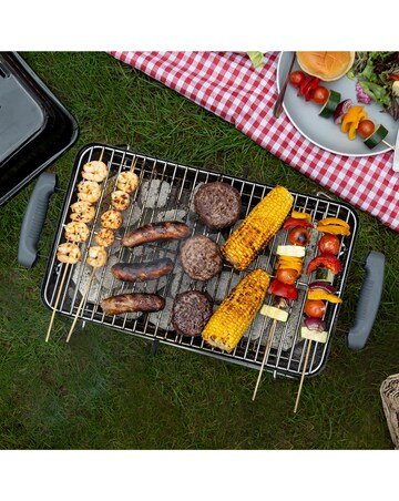 George Foreman Black Toolbox Charcoal BBQ
