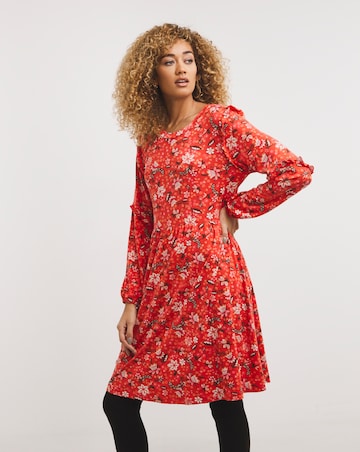 Joe Browns Floral Frill Jersey Dress